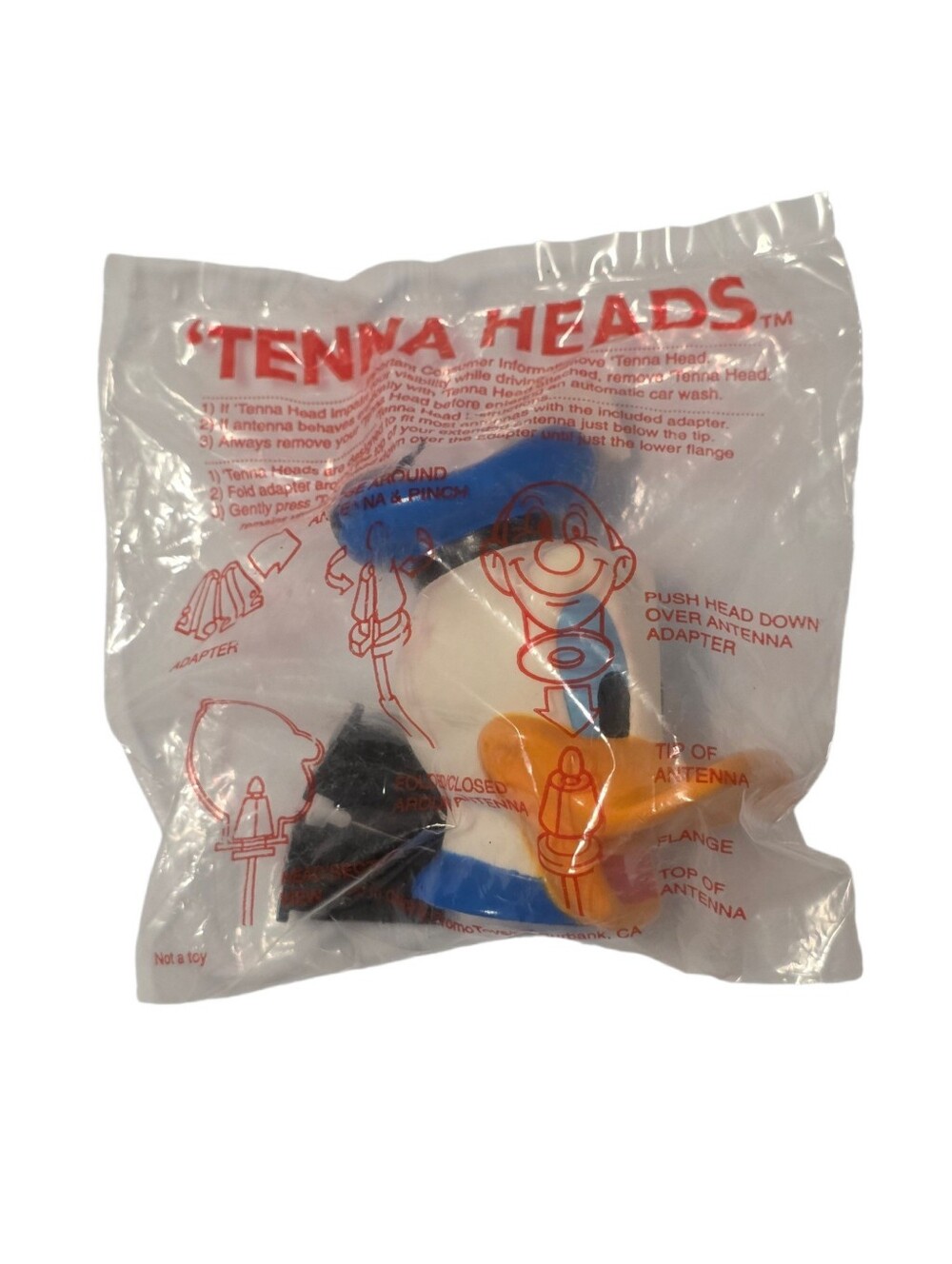 Vintage Disney DONALD DUCK 'Tenna Heads Antenna Topper - NWT